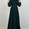 Side Tie Flared Dress Midnight Blue - Image 15