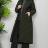 Mine Quilted Coat Navy Blue - Image 11
