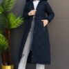 Mine Quilted Coat Soft Orange - Image 7
