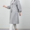 Asuman Cashmere Coat Dark Gray - Image 9