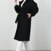 Asuman Cashmere Coat Dark Gray - Image 10