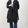 Asuman Cashmere Coat Dark Gray - Image 14