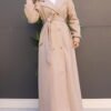 Long 6-Button Coat, Milk Coffee - Image 6