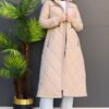 Mine Quilted Coat Soft Orange - Image 9