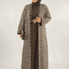 ⚡ Open Abaya – Drop Pattern Knitwear Cardigan|18321 - Image 10