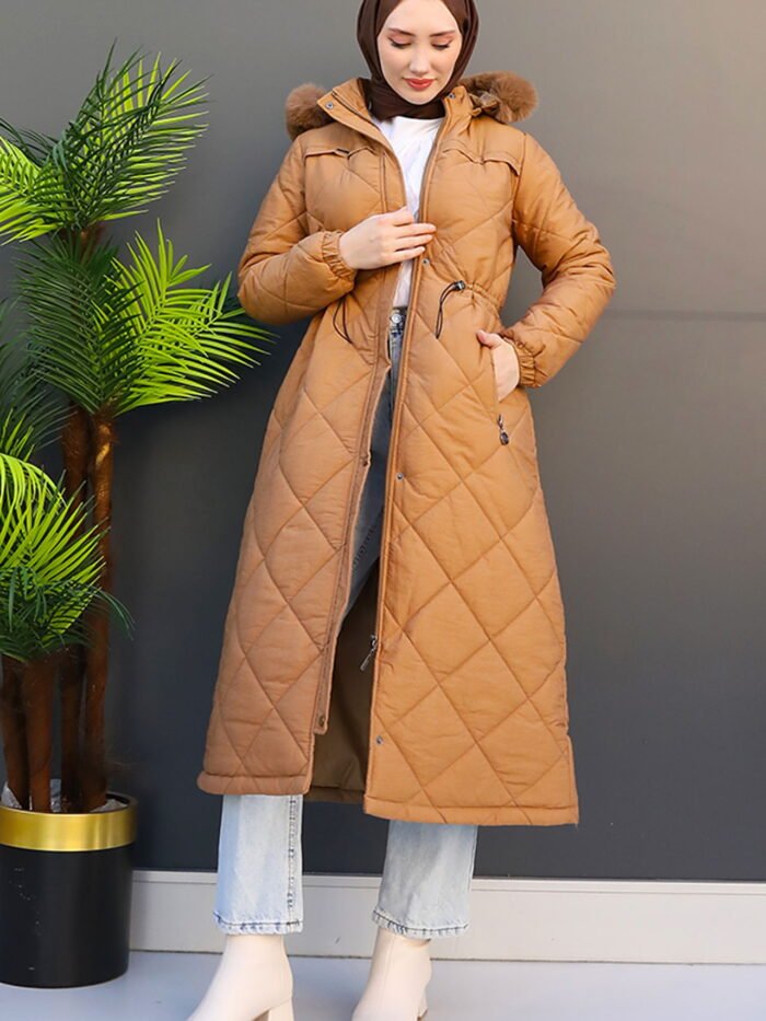 Alternative view of Mine Quilted Coat Soft Orange