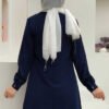 Crew Neck Long Tunic|With Sleeve Cuffs Buttons|2649 - Image 3