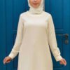 Crew Neck Long Tunic|With Sleeve Cuffs Buttons|2649 - Image 12