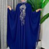 Sequin Embroidered Chiffon Cape Dress Evening Suit 3774 Purple - Image 7