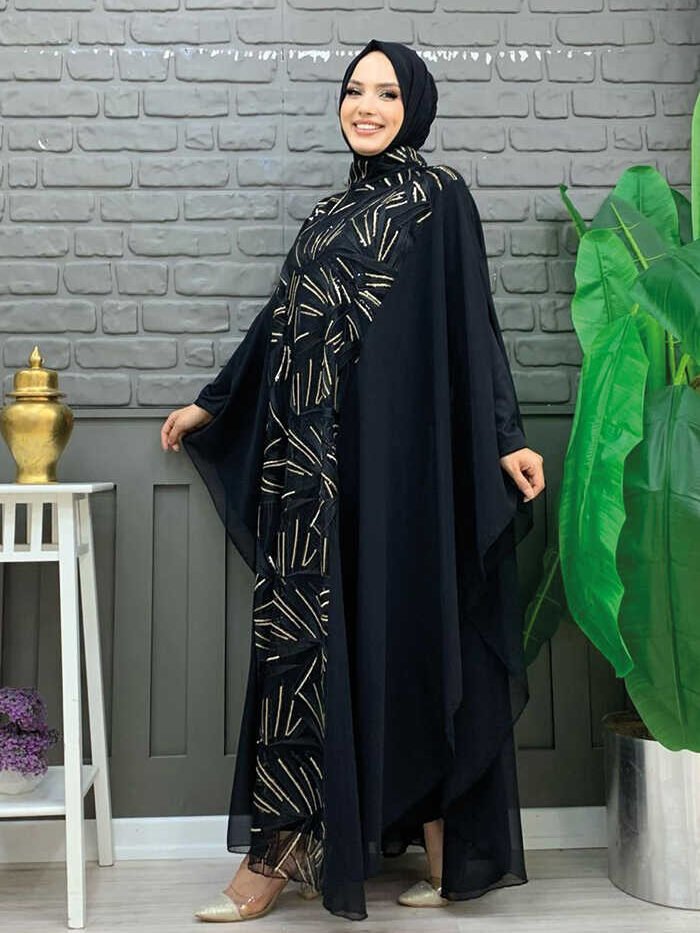 Alternative view of Stunning Evening Dress Petite|Sequin Embroidered Dress Set|3775