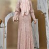 Sequin Fishtail Evening Dress with Belt Accessory 3858 Stone 12 Sequin Fishtail Evening Dress with Belt Accessory 3858 Stone - Image 3