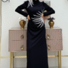 Glamorous Evening Dress with Stone-Detail Shoulders & Waist| 3909 - Image 5