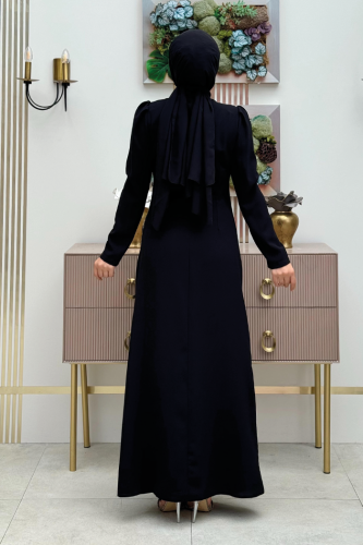 Alternative view of Glamorous Evening Dress with Stone-Detail Shoulders & Waist| 3909