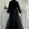 Glamorous Evening Dress Women Tulle Gown with Belted Waist|3964 12 Glamorous Evening Dress Women Tulle Gown with Belted Waist|3964 - Image 2