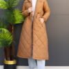 Mine Quilted Coat Soft Orange - Image 4
