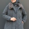 Puffer Anorak Jacket Dark Gray - Image 5