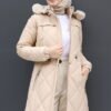 Aysema Furry Puffer Jacket Light Powder - Image 5