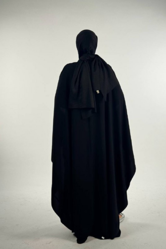 Alternative view of 💎 Majestic Flow Abaya with Hijab|70024