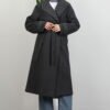 Aleda Cashmere Coat Dark Gray - Image 4