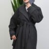 Aleda Cashmere Coat Dark Gray - Image 5