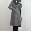 Fur Coat Dark Gray - Image 3