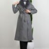 Fur Coat Dark Gray - Image 4