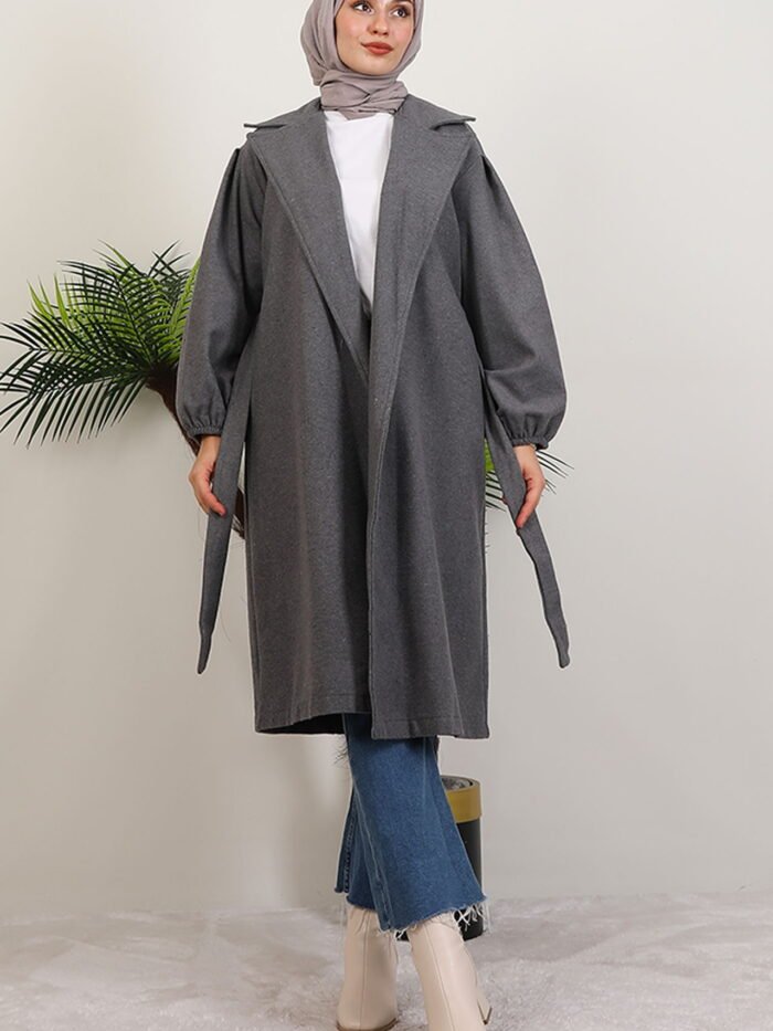 Asuman Cashmere Coat Dark Gray