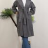 Asuman Cashmere Coat Dark Gray - Image 4