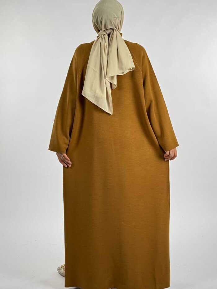 Alternative view of Pocket Detailed Knitwear Cardigan 18313 Tan