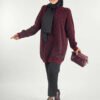 Patterned Crew Neck Tunic 18326 Black - Image 5