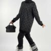 Patterned Crew Neck Tunic 18326 Black - Image 3