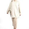 Patterned Crew Neck Tunic 18326 Black - Image 7