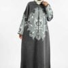 ⚡ Closed Abayas|Patterned Zippered Knitwear Cardigan|18320 - Image 5