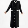 Patterned Knitwear Cardigan 18207 Stone - Image 7