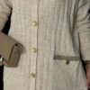 Patterned Knitwear Cardigan 18207 Stone - Image 4