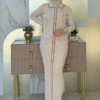 dugme detayli cep gorunumlu triko dar elbise 23312 tas triko elbise bym fashion 48468 93 K