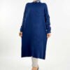 Ruffle Sleeve Knit Tunic 18305 Black - Image 6