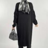 Ruffle Sleeve Knit Tunic 18305 Black - Image 2