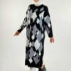 Geometric Pattern Tunic 18316 Black - Image 3