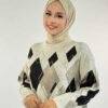 Geometric Pattern Tunic 18316 Stone - Image 4