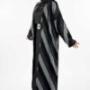 Geometric Patterned Glittery Cardigan 18328 Black-Silver - Image 3