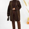 Thin Diamond Patterned Short Cardigan 18327 Black-Silver - Image 7