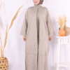 Opulent Winter Abaya|Embossed Knitwear Cardigan(9085) - Image 6