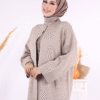 Opulent Winter Abaya|Embossed Knitwear Cardigan(9085) - Image 9