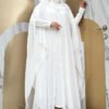 Hooded Abaya Dress Suit with Ruffle Details on Certain Parts 3778 Purple - Image 5