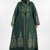 Hooded Glittery Knitted Cardigan 18307 Black-Silver - Image 7