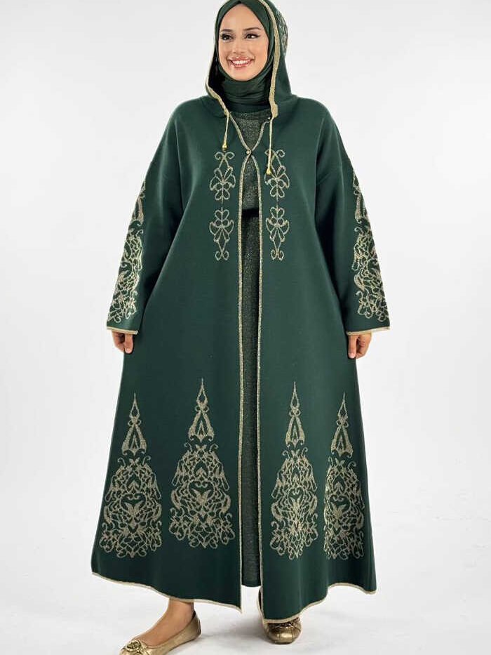 open abaya set