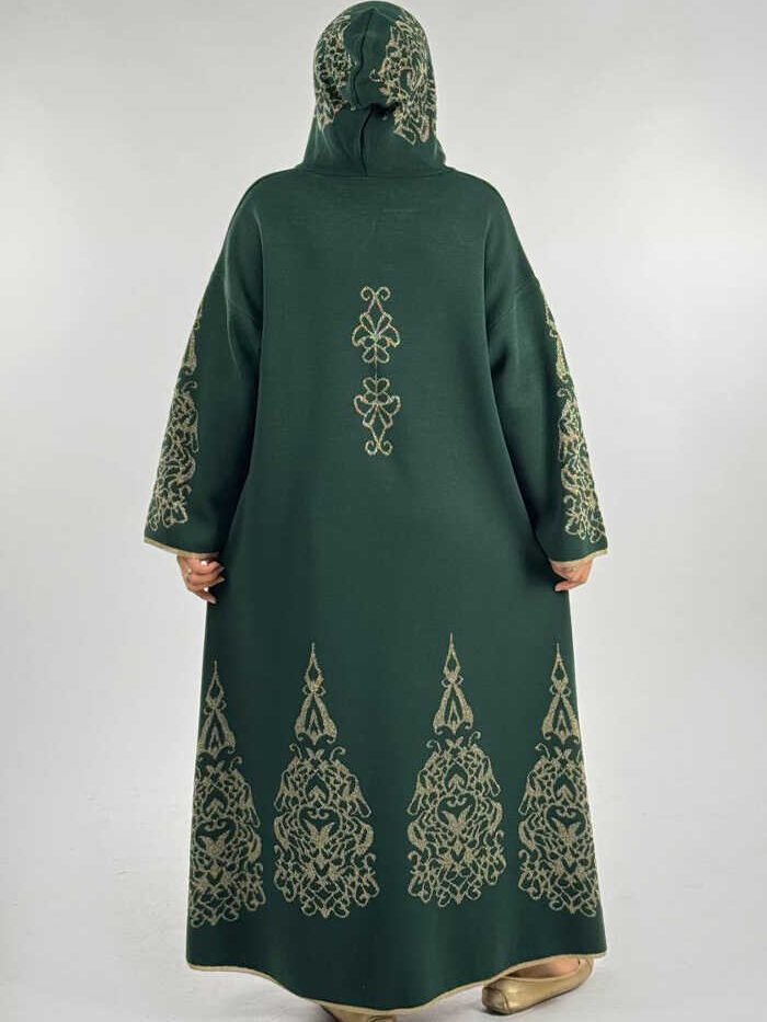 Alternative view of ⚡ Open Abaya Set|Hooded Glitter Cardigan|18307