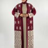 Ultimate Long Knit Cardigan|Snowflake Patterned Full-Length Knitwear|18166 - Image 5
