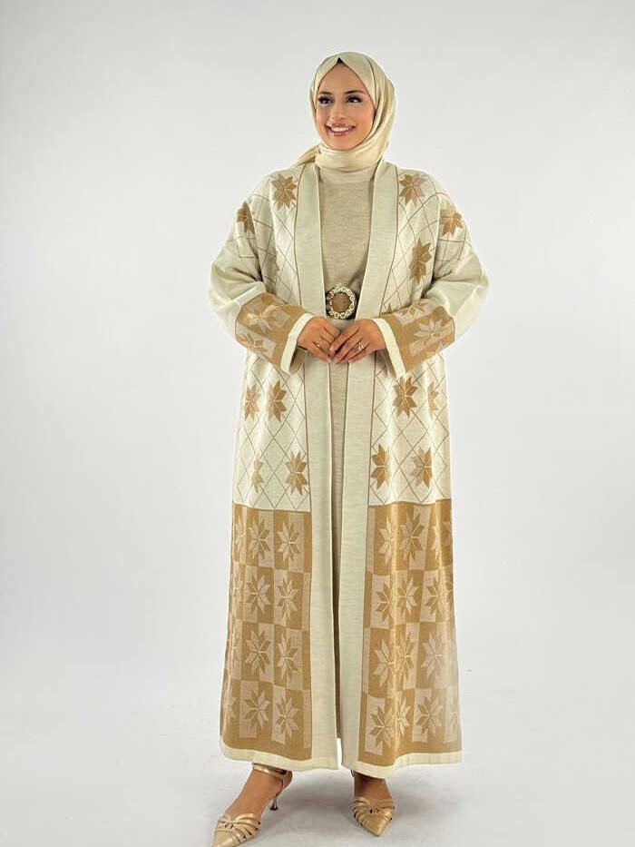 long knit cardigan